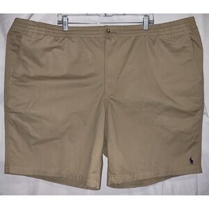 NWT Men's Polo Ralph Lauren Classic Fit Elastic Waist Khaki Shorts 4XLT (48"X9")